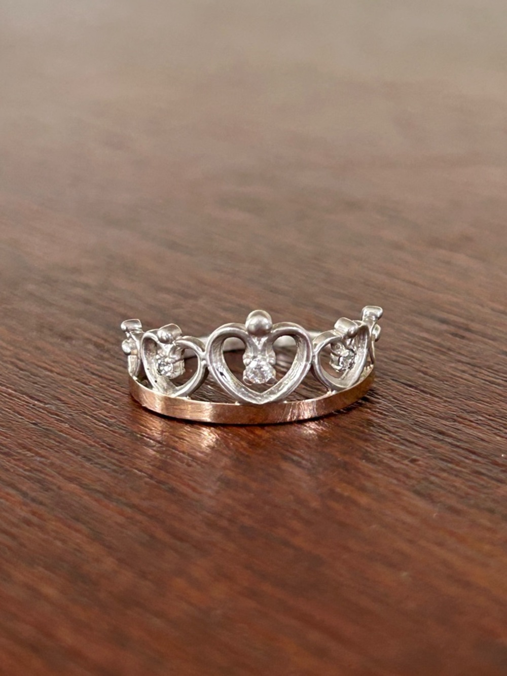 9K Yellow Gold & 875 Silver Ring Size 7